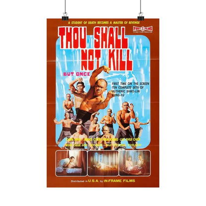 THOU SHALL NOT KILL BUT ONCE 1975 - Paper Movie Poster 12″ x 18″ Matte - The Sticker Space