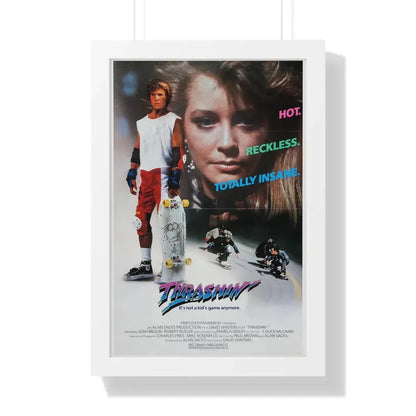 THRASHIN' 1986 - Framed Movie Poster 16″ x 24″ White - The Sticker Space
