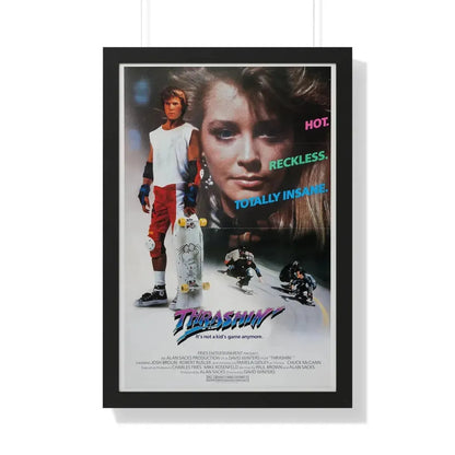 THRASHIN' 1986 - Framed Movie Poster 20" x 30" Black - The Sticker Space