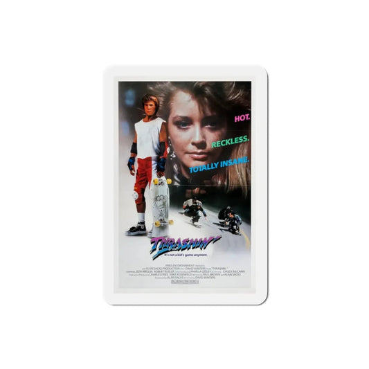 Thrashin' 1986 Movie Poster Refrigerator Magnet 2 Inch - The Sticker Space