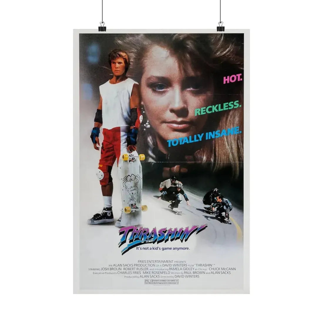 THRASHIN' 1986 - Paper Movie Poster 16″ x 24″ Matte - The Sticker Space