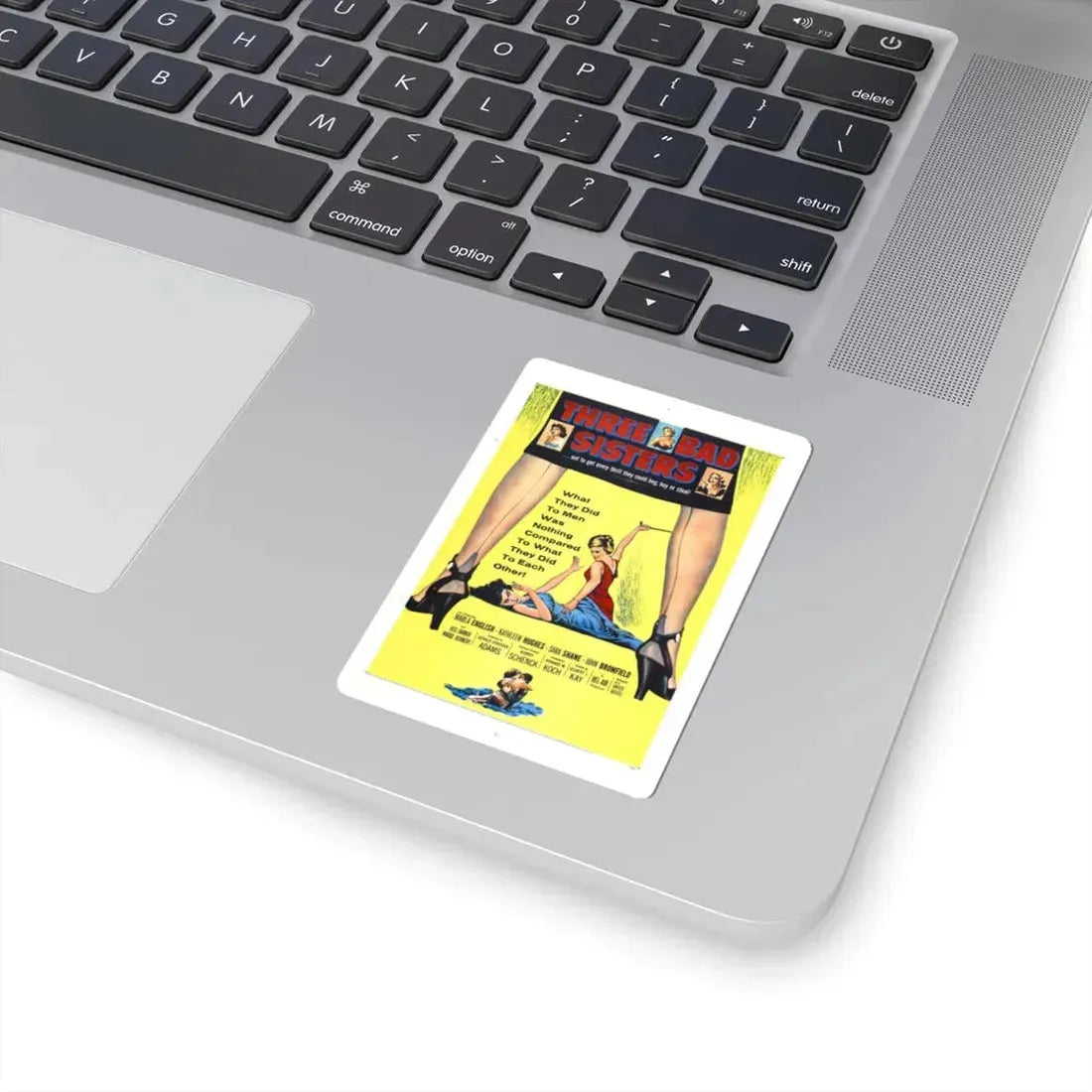 THREE BAD SISTERS 1956 Movie Poster - STICKER Vinyl Kiss-Cut Decal - The Sticker Space