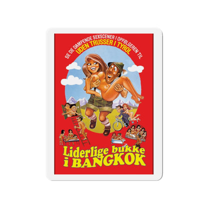 THREE BAVARIANS IN BANGKOK 1976 Movie Poster - Refrigerator Magnet-2" x 2"-The Sticker Space