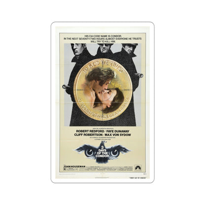Three Days of the Condor 1975 Movie Poster STICKER Vinyl Die-Cut Decal-4 Inch-The Sticker Space