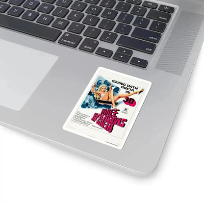 THREE DIMENSIONS OF GRETA 1972 Movie Poster - STICKER Vinyl Kiss-Cut Decal - The Sticker Space