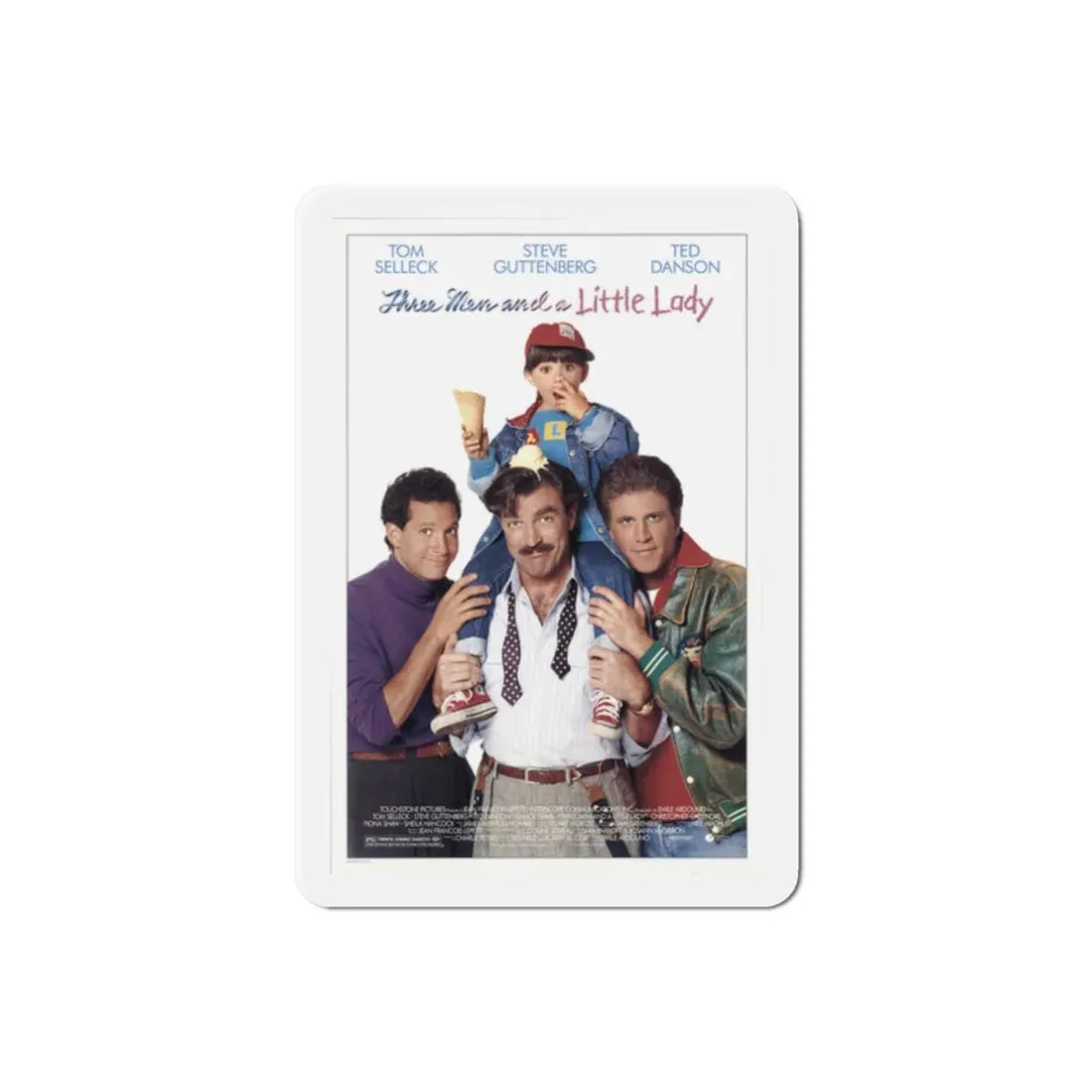 Three Men and a Little Lady 1990 Movie Poster Refrigerator Magnet 2 Inch - The Sticker Space