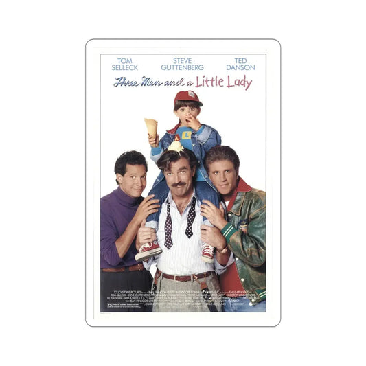 Three Men and a Little Lady 1990 Movie Poster STICKER Vinyl Die-Cut Decal 6 Inch - The Sticker Space