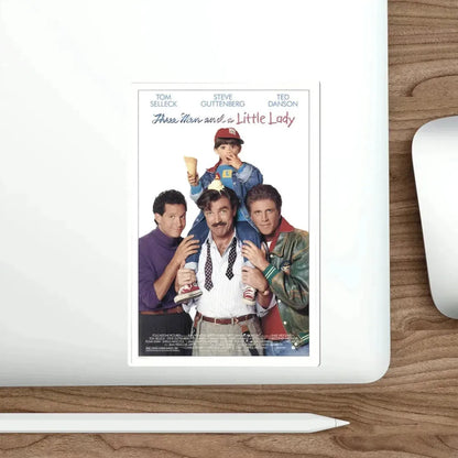 Three Men and a Little Lady 1990 Movie Poster STICKER Vinyl Die-Cut Decal - The Sticker Space