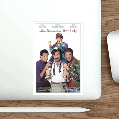Three Men and a Little Lady 1990 Movie Poster STICKER Vinyl Die-Cut Decal - The Sticker Space