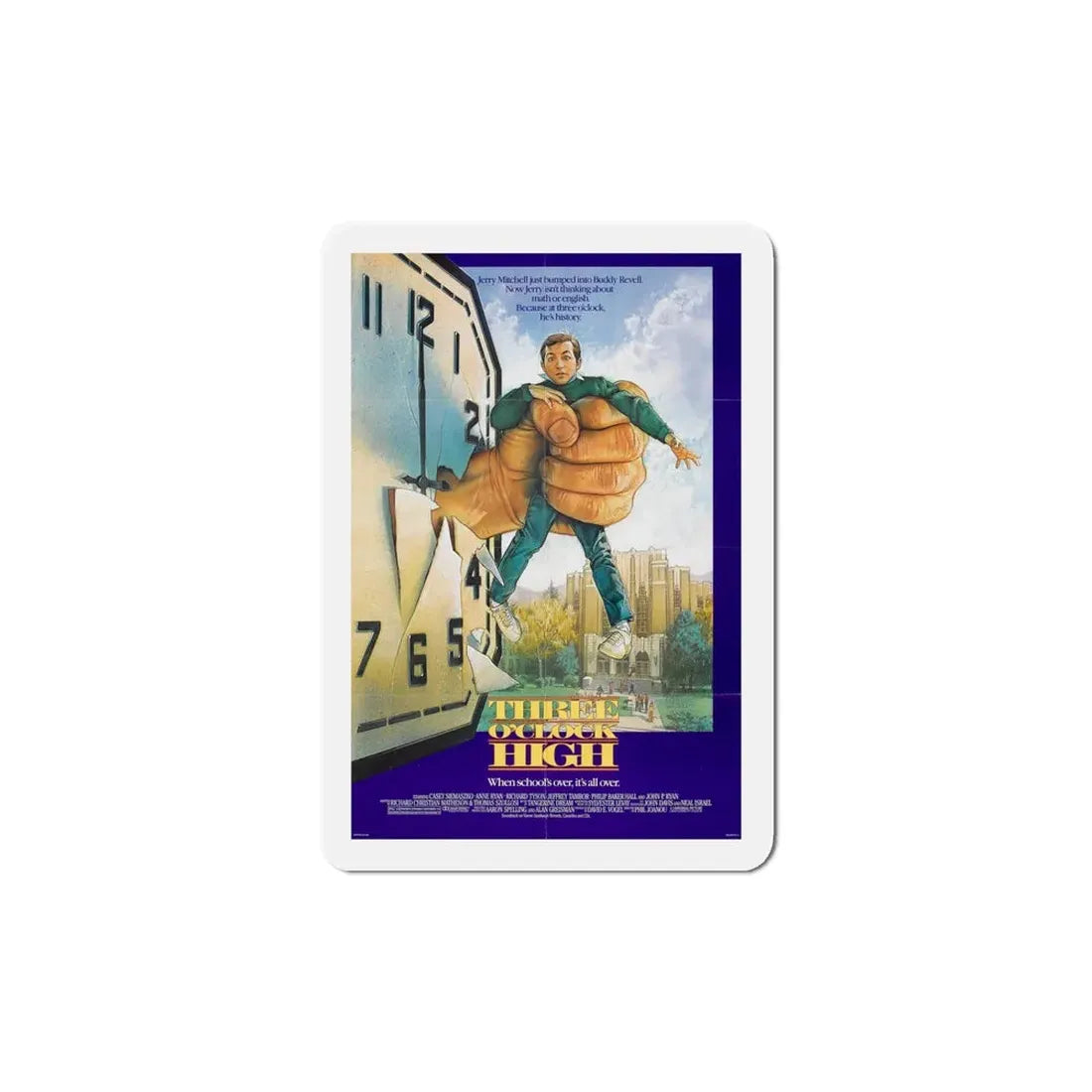 Three O' Clock High 1987 Movie Poster Refrigerator Magnet 5 Inch - The Sticker Space