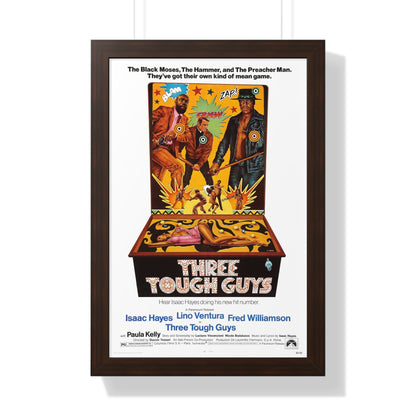 THREE TOUGH GUYS 1974 - Framed Movie Poster-16″ x 24″-The Sticker Space