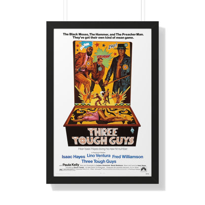 THREE TOUGH GUYS 1974 - Framed Movie Poster-20" x 30"-The Sticker Space