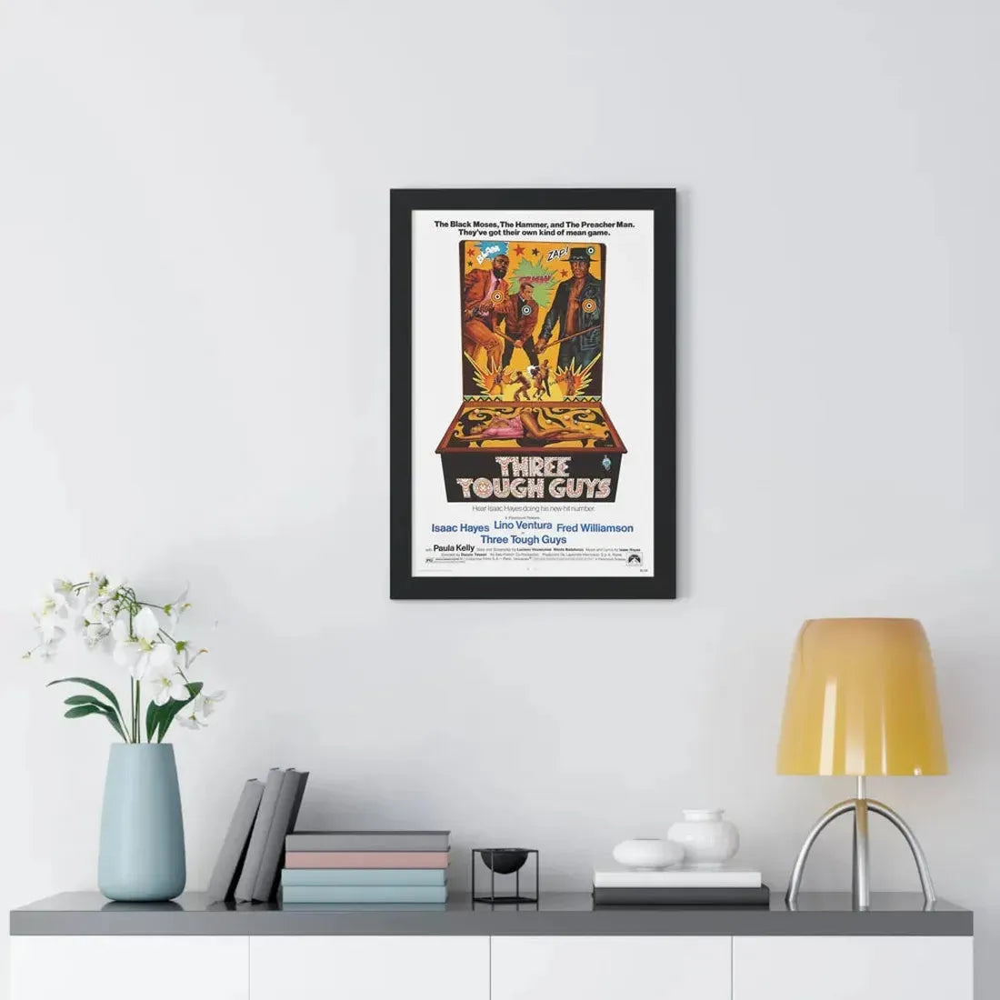 THREE TOUGH GUYS 1974 - Framed Movie Poster - The Sticker Space