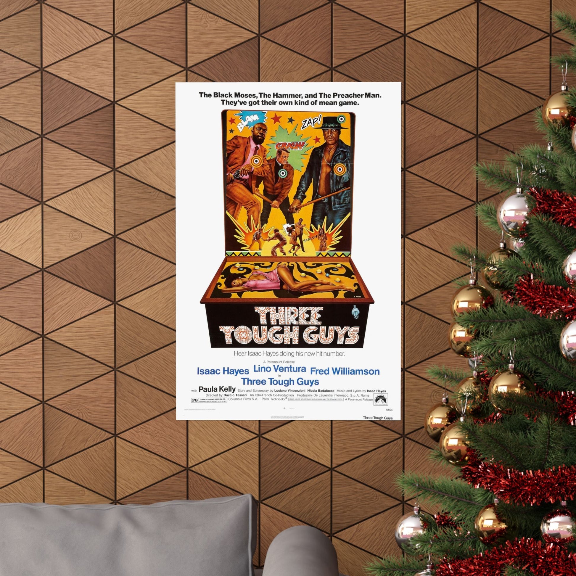 THREE TOUGH GUYS 1974 - Paper Movie Poster-The Sticker Space