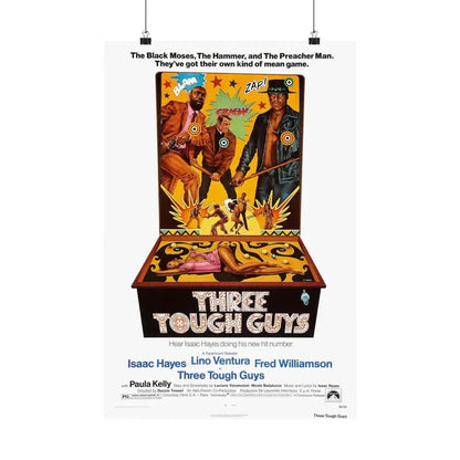 THREE TOUGH GUYS 1974 - Paper Movie Poster 16″ x 24″ Matte - The Sticker Space