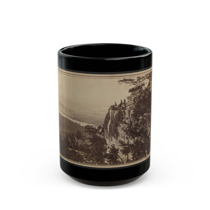 Three Unidentified Soldiers At Point Lookout, Tennessee (U.S. Civil War) Black Coffee Mug-15oz-The Sticker Space