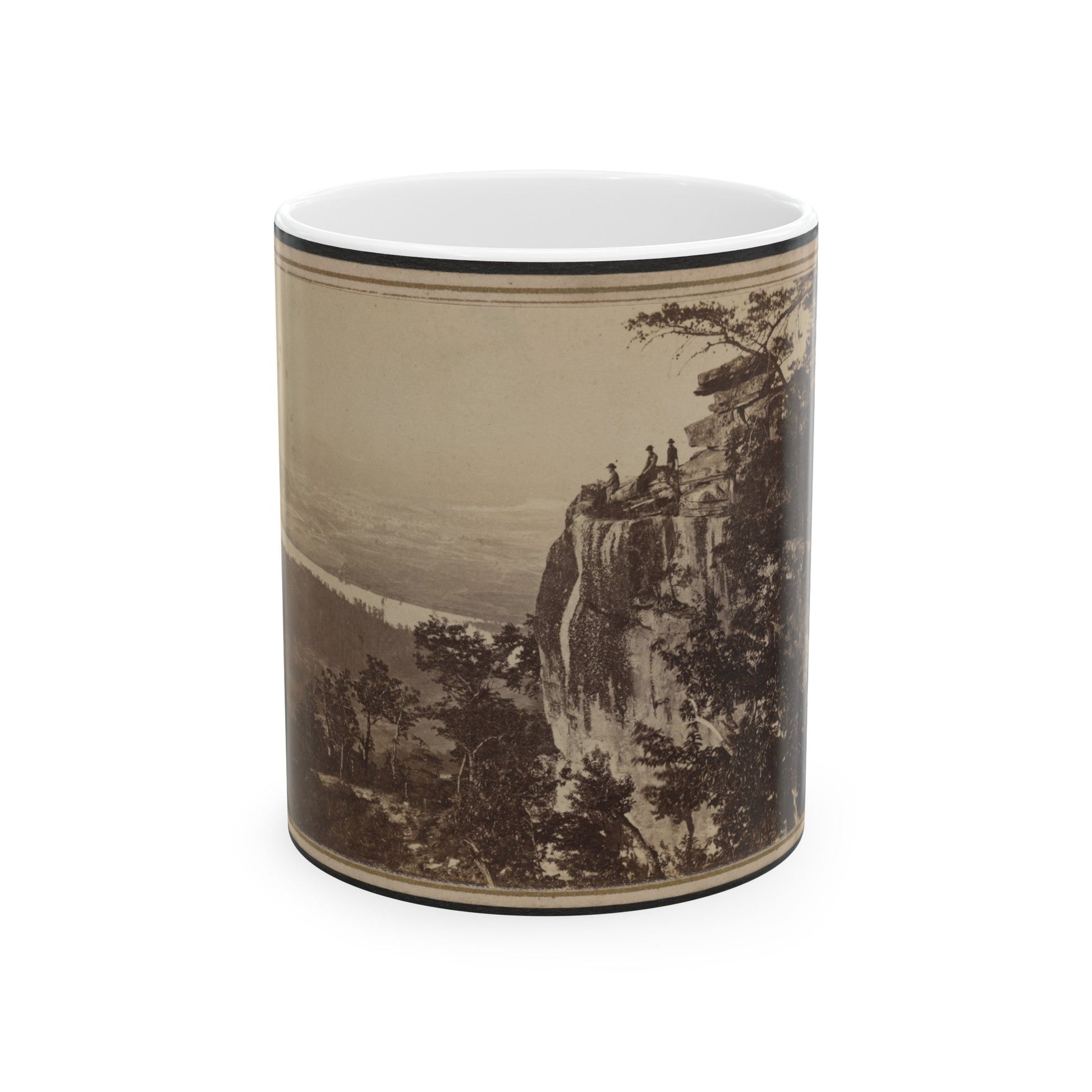 Three Unidentified Soldiers At Point Lookout, Tennessee (U.S. Civil War) White Coffee Mug-11oz-The Sticker Space