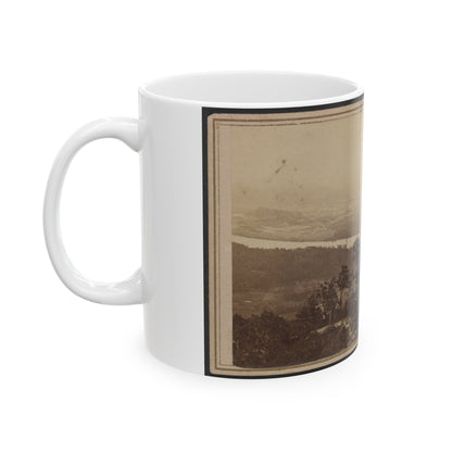 Three Unidentified Soldiers At Point Lookout, Tennessee (U.S. Civil War) White Coffee Mug-The Sticker Space