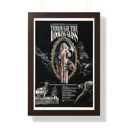 THROUGH THE LOOKING GLASS 1976 - Framed Movie Poster 16″ x 24″ Walnut - The Sticker Space
