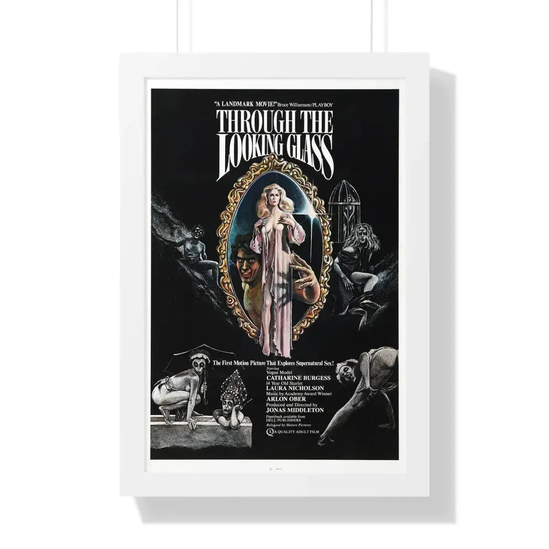 THROUGH THE LOOKING GLASS 1976 - Framed Movie Poster 16″ x 24″ White - The Sticker Space
