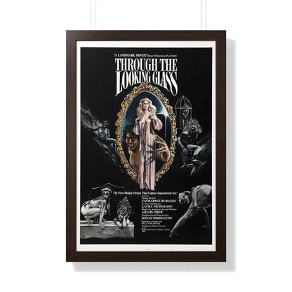 THROUGH THE LOOKING GLASS 1976 - Framed Movie Poster 20" x 30" Walnut - The Sticker Space