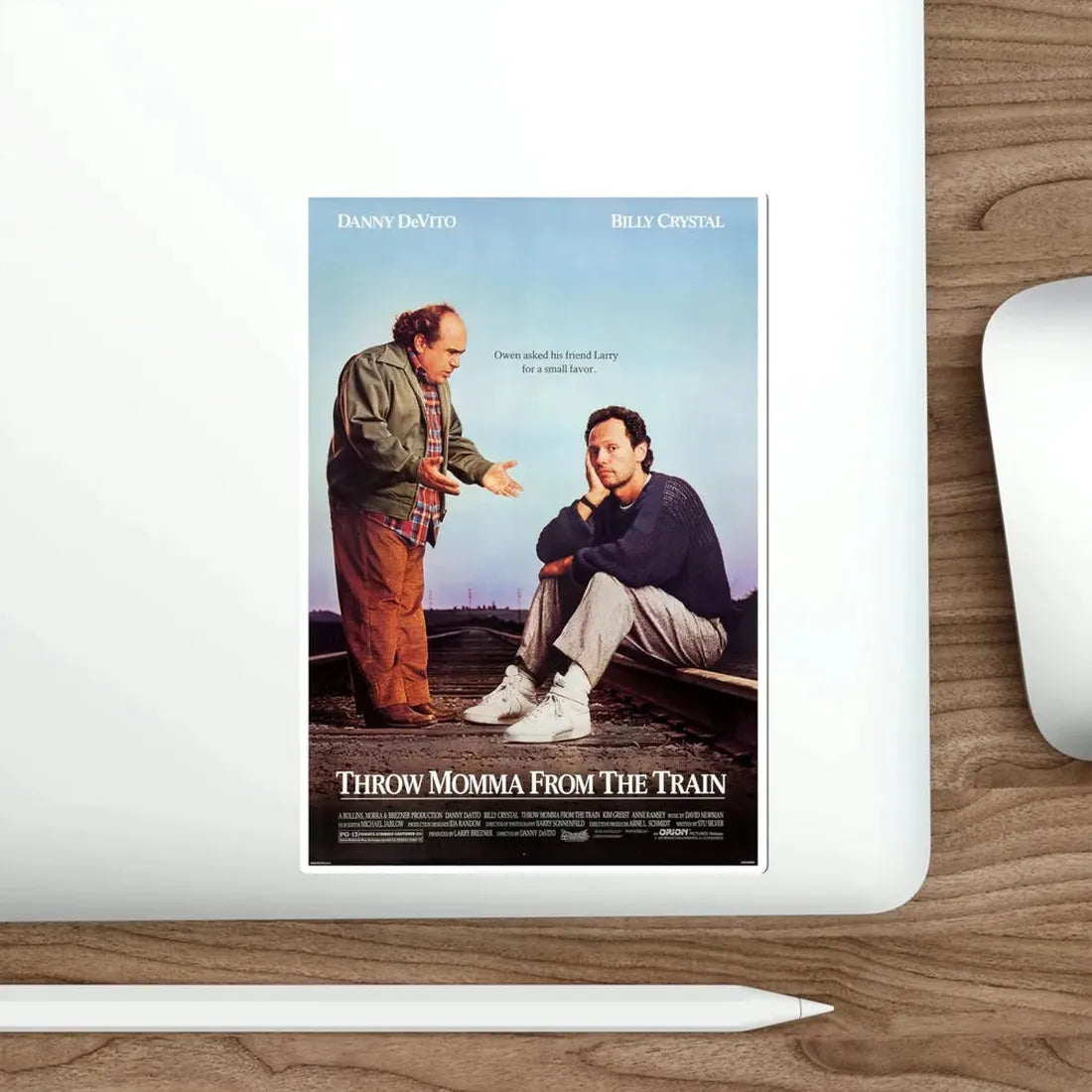 Throw Momma from the Train 1987 Movie Poster STICKER Vinyl Die-Cut Decal - The Sticker Space