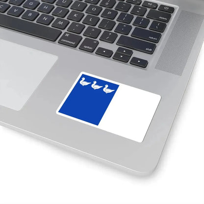 Thuin vlag (Belgium) STICKER Vinyl Kiss-Cut Decal - The Sticker Space