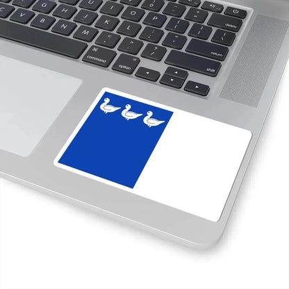 Thuin vlag (Belgium) STICKER Vinyl Kiss-Cut Decal - The Sticker Space