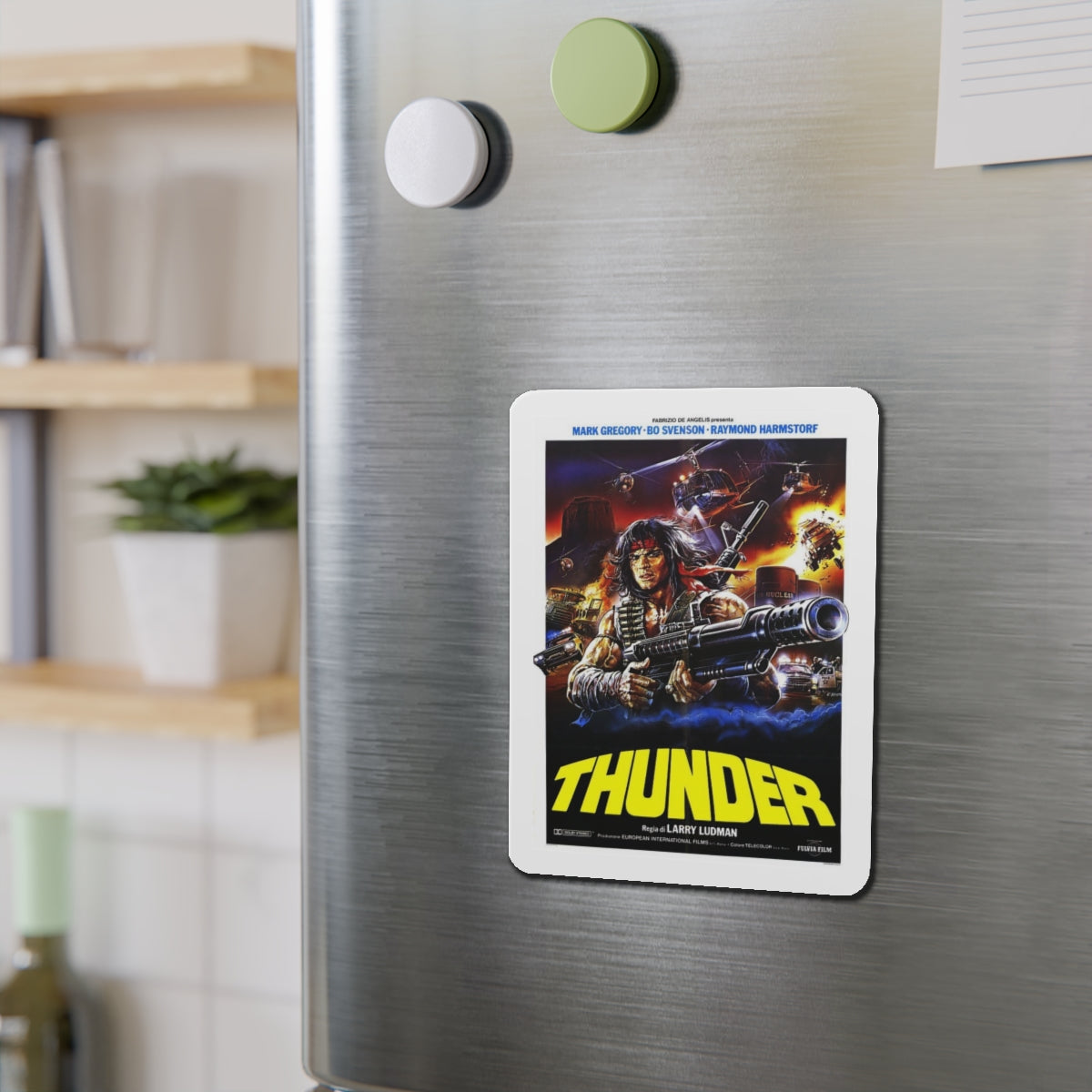 THUNDER 1983 Movie Poster - Refrigerator Magnet