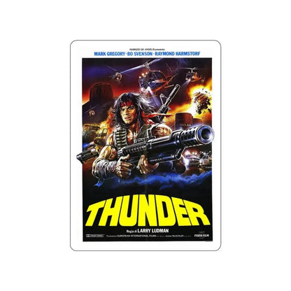 THUNDER 1983 Movie Poster STICKER Vinyl Die-Cut Decal 3 Inch - The Sticker Space