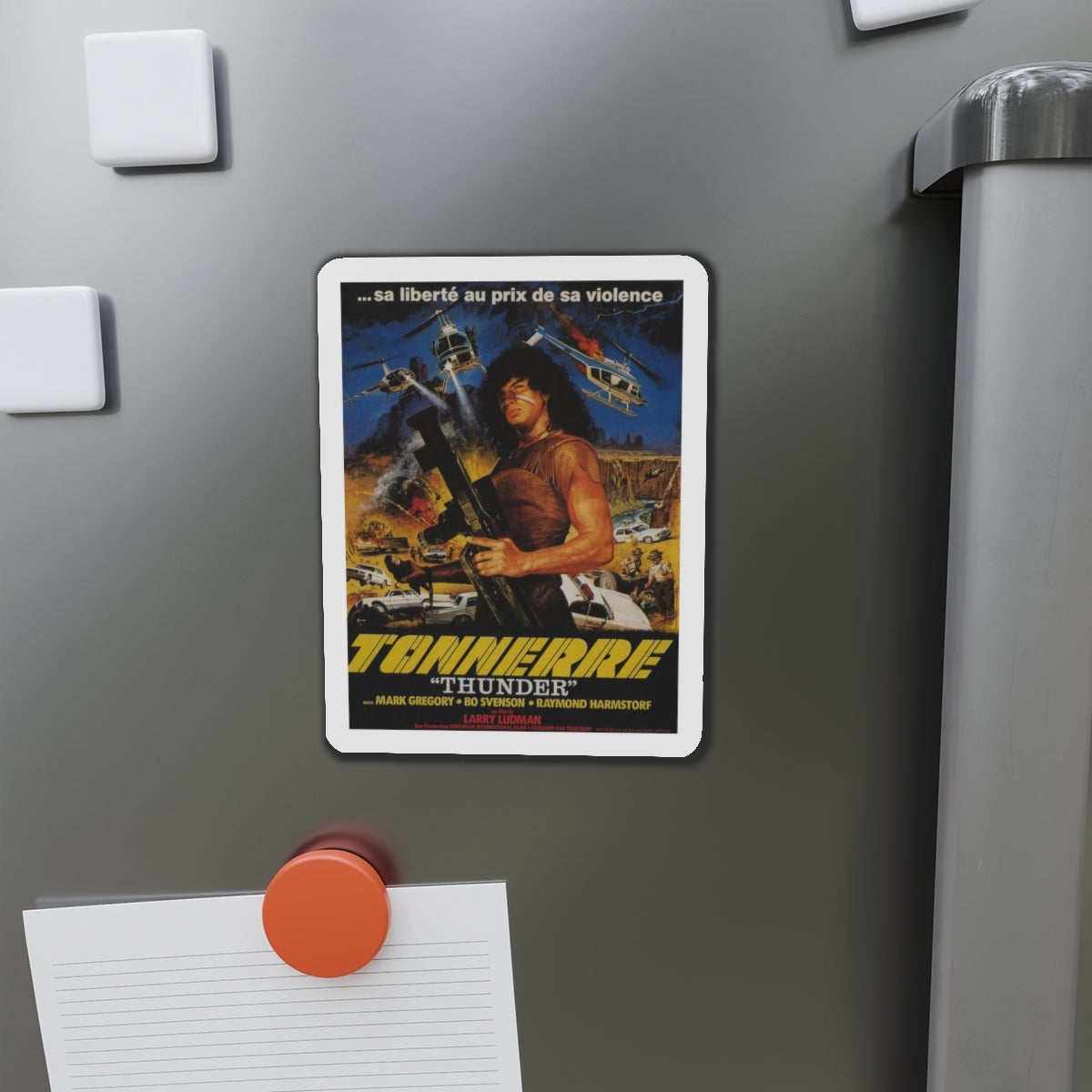 THUNDER (2) 1983 Movie Poster - Refrigerator Magnet