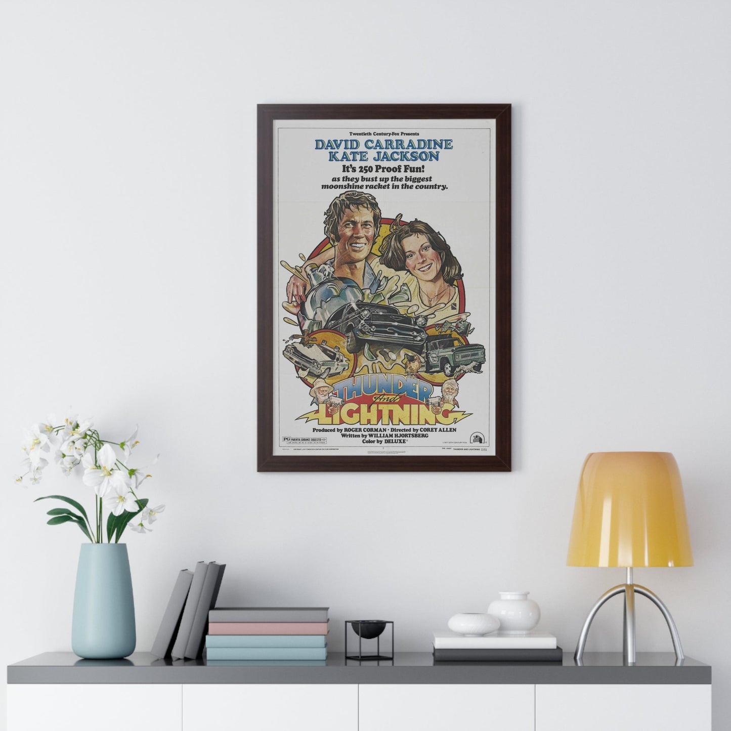 THUNDER AND LIGHTNING 1977 - Framed Movie Poster-The Sticker Space