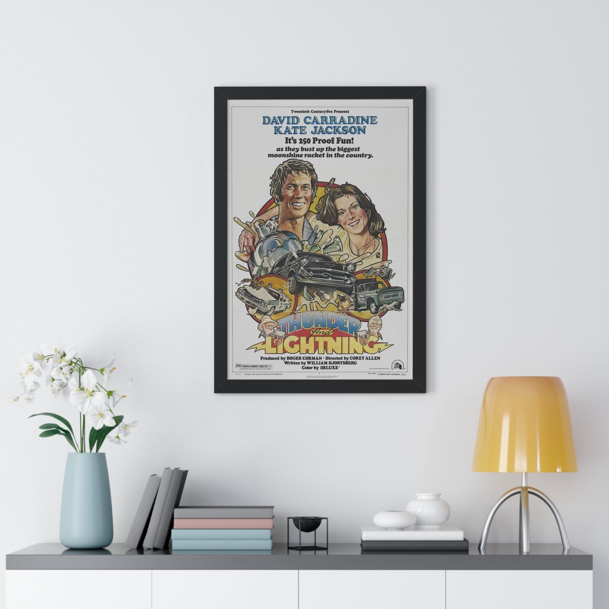 THUNDER AND LIGHTNING 1977 - Framed Movie Poster-The Sticker Space