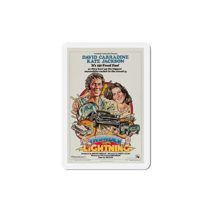 Thunder and Lightning 1977 Movie Poster Refrigerator Magnet 4 Inch - The Sticker Space