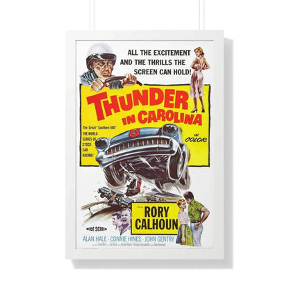 THUNDER IN CAROLINA 1960 - Framed Movie Poster 20" x 30" White - The Sticker Space