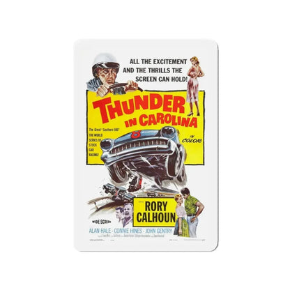 THUNDER IN CAROLINA 1960 Movie Poster - Refrigerator Magnet 3 Inch Die-Cut - The Sticker Space