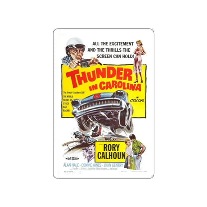 THUNDER IN CAROLINA 1960 Movie Poster STICKER Vinyl Die-Cut Decal 5 Inch - The Sticker Space