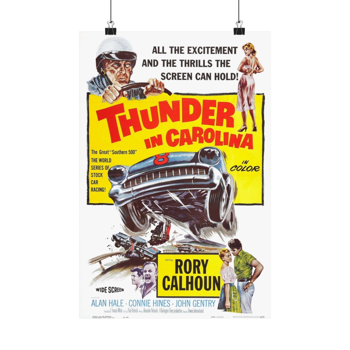 THUNDER IN CAROLINA 1960 - Paper Movie Poster-12″ x 18″-The Sticker Space