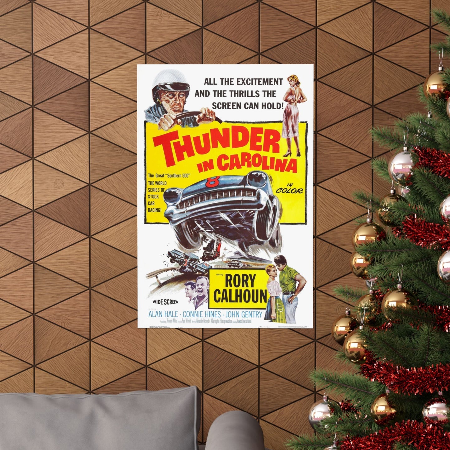 THUNDER IN CAROLINA 1960 - Paper Movie Poster-The Sticker Space