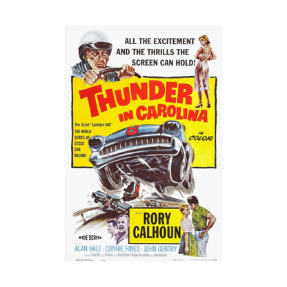 THUNDER IN CAROLINA 1960 - Paper Movie Poster-The Sticker Space