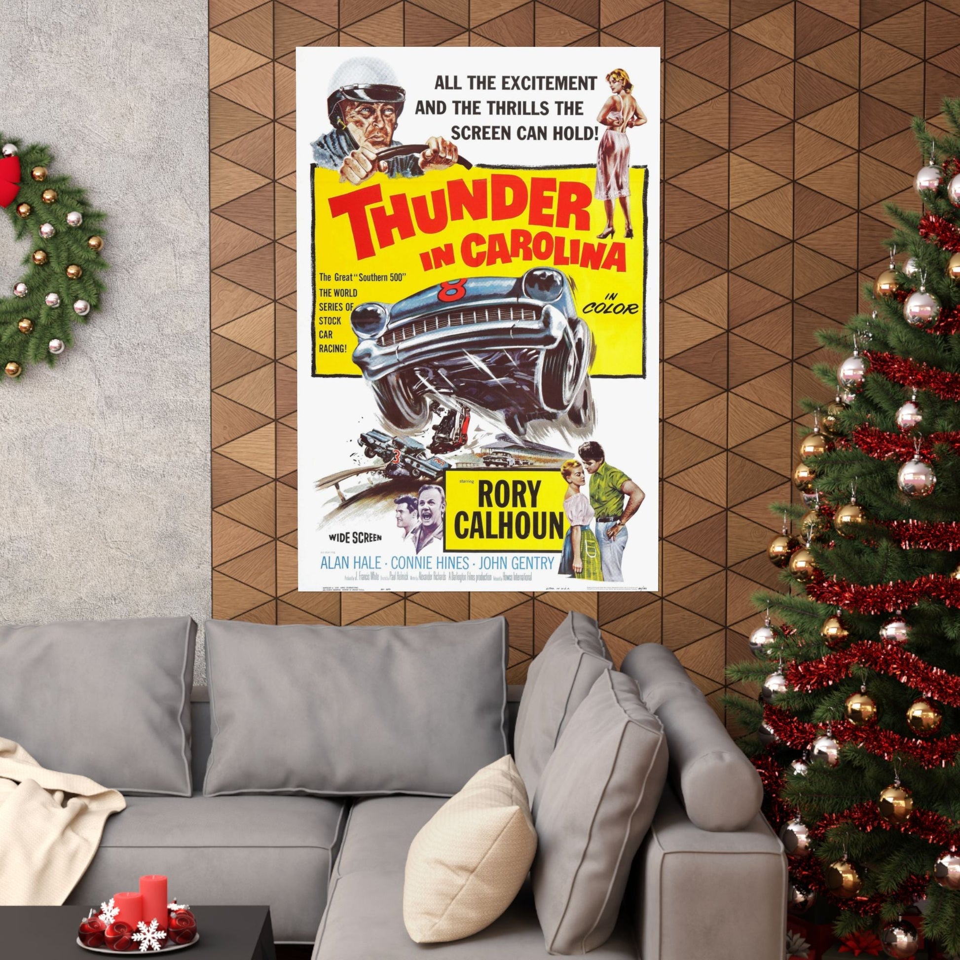 THUNDER IN CAROLINA 1960 - Paper Movie Poster-The Sticker Space