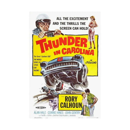 THUNDER IN CAROLINA 1960 - Paper Movie Poster - The Sticker Space