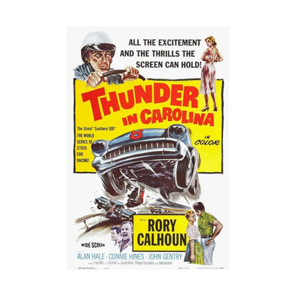 THUNDER IN CAROLINA 1960 - Paper Movie Poster - The Sticker Space