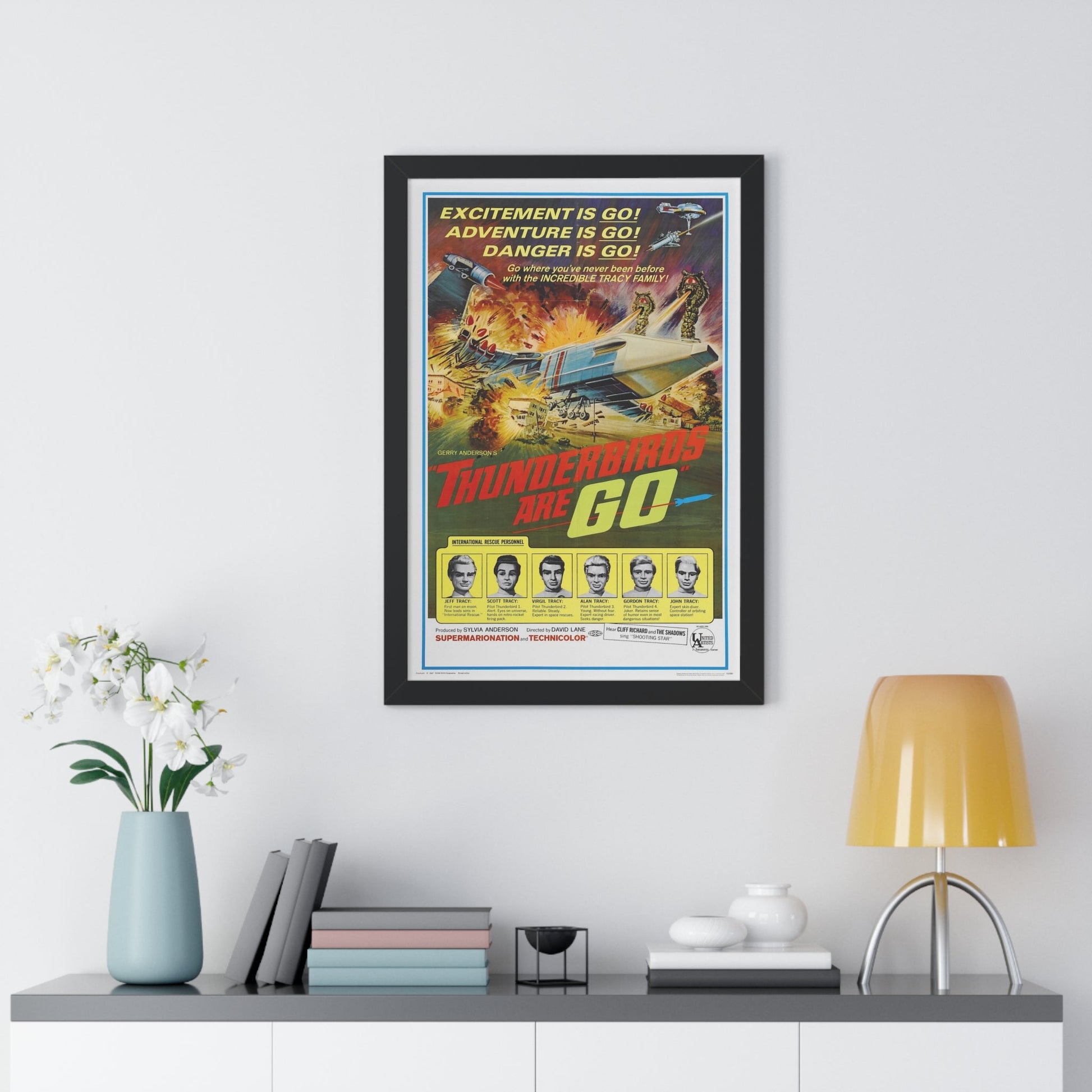 THUNDERBIRDS ARE GO 1966 - Framed Movie Poster-The Sticker Space