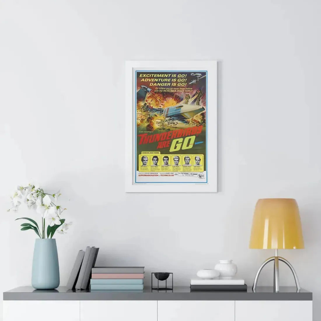THUNDERBIRDS ARE GO 1966 - Framed Movie Poster - The Sticker Space