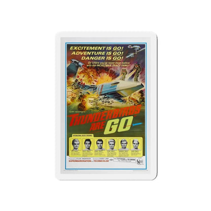 THUNDERBIRDS ARE GO 1966 Movie Poster - Refrigerator Magnet 5 Inch - The Sticker Space