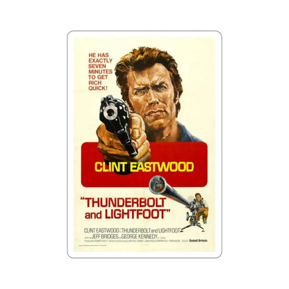 Thunderbolt and Lightfoot 1974 2 Movie Poster STICKER Vinyl Die-Cut Decal 2 Inch - The Sticker Space
