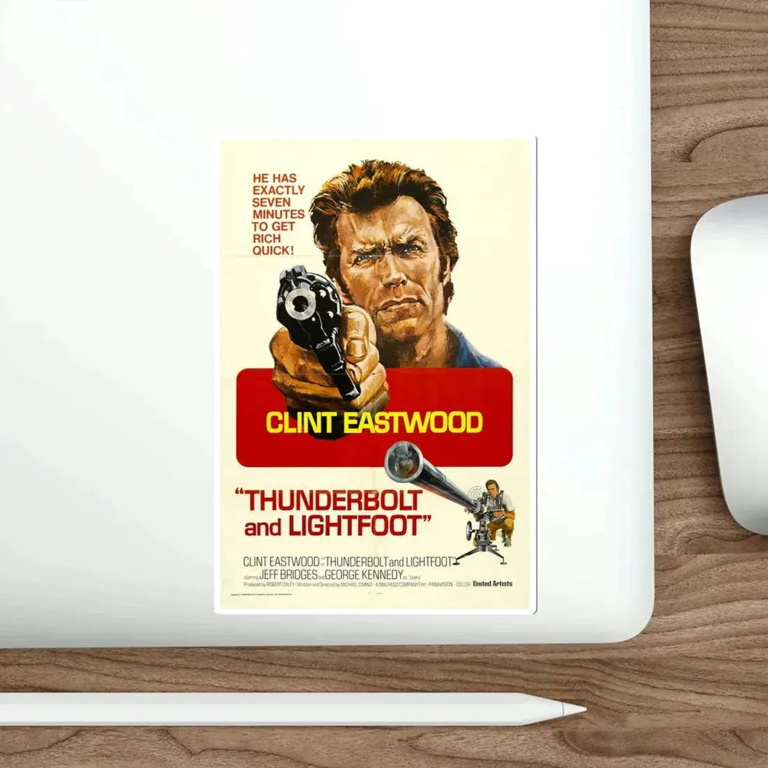 Thunderbolt and Lightfoot 1974 2 Movie Poster STICKER Vinyl Die-Cut Decal - The Sticker Space