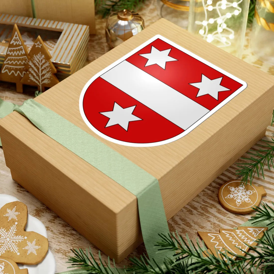 Thundorf-coat of arms (Switzerland) (Coat of Arms) STICKER Vinyl Kiss-Cut Decal - The Sticker Space