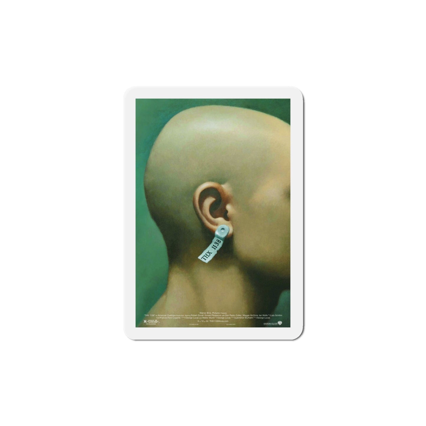 THX 1138 1971 Movie Poster Die-Cut Magnet-5" x 5"-The Sticker Space